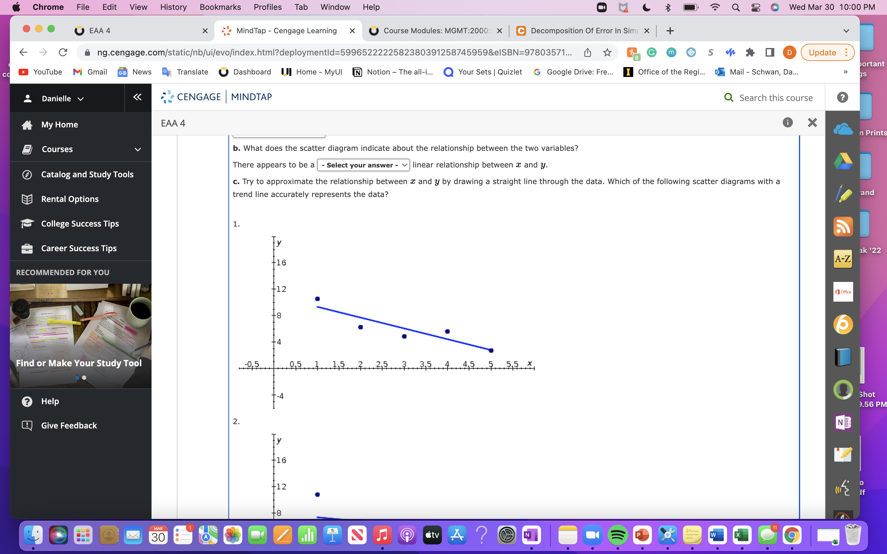 X MindTap - Cengage Learning X U Course Modules: MGMT:2000: X C