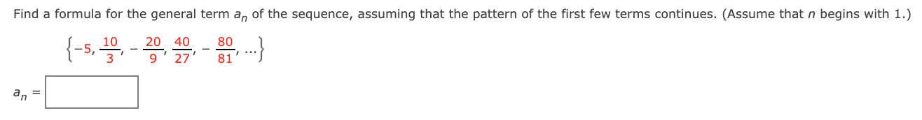 80 9 27 81 anDetermine whether the sequence converges or diverges. If