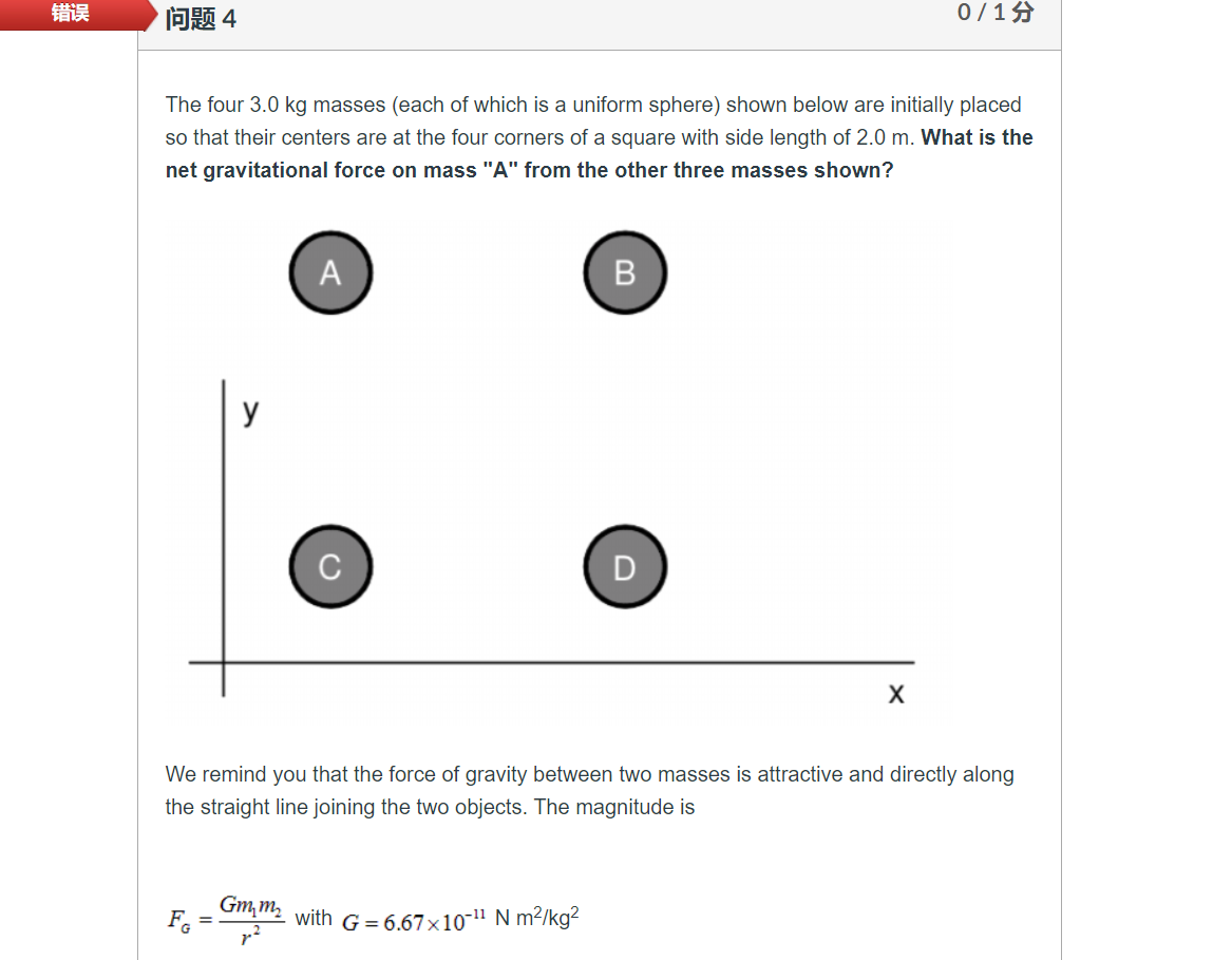 attractive and directly along the straight line joining the two objects. The