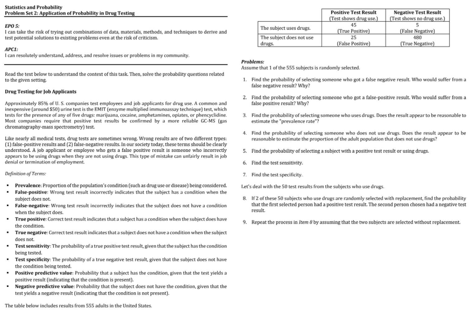  help please show your solution Statistics and Probability Problem Set 2: