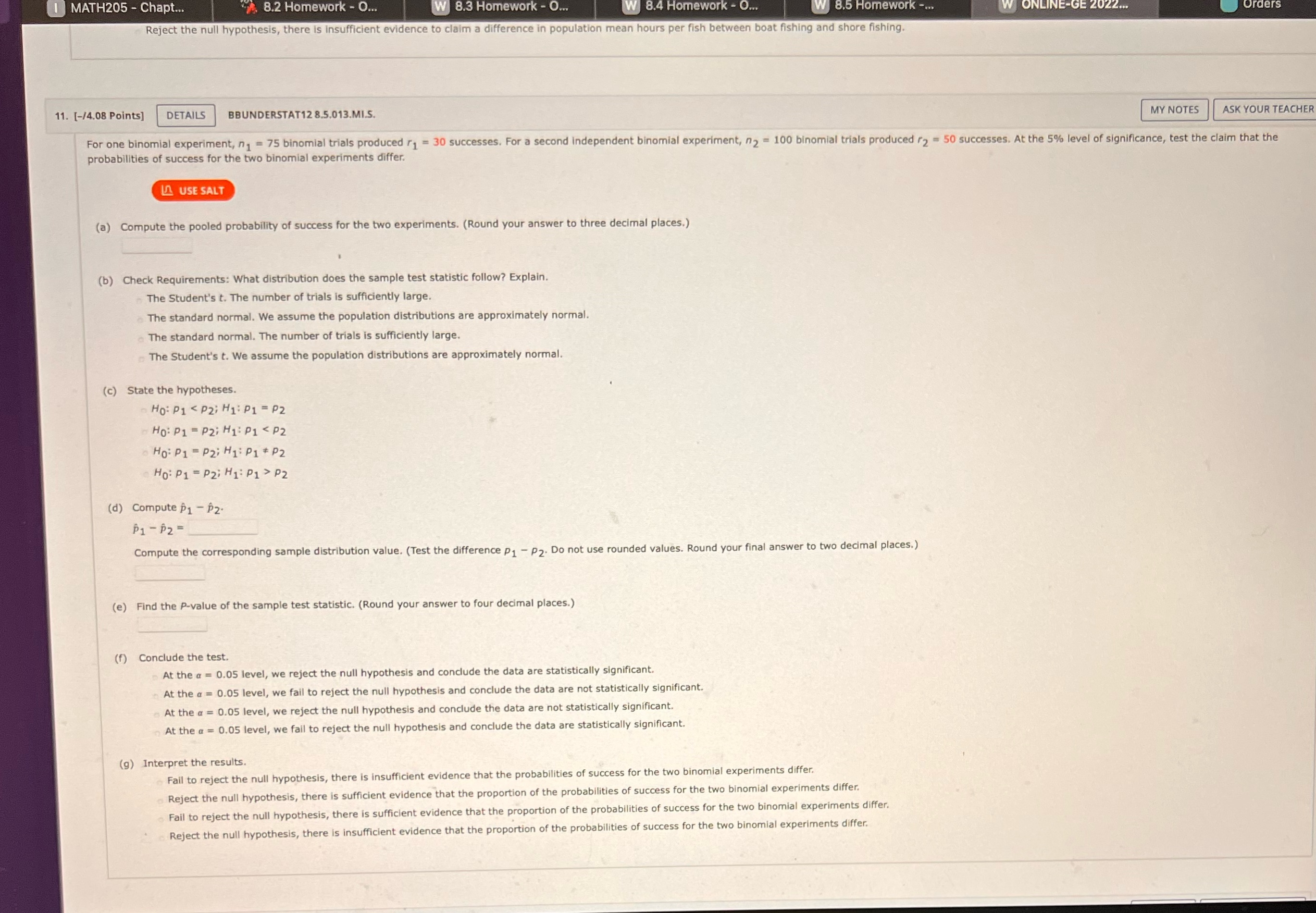 Homework - O.. W 8.4 Homework - O... W 8.5 Homework -...