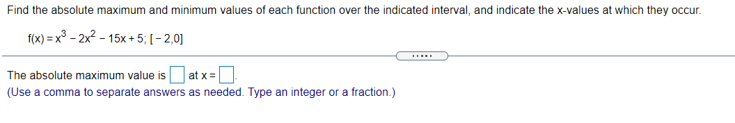 of g(x) over the interval [1, 10]. (Note: This is a single