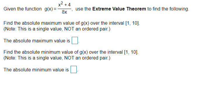 isFind the absolute maximum and minimum values of the function over the