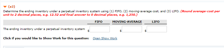 (Part Level Submission) Blossom Co. began operations on July 1. It uses