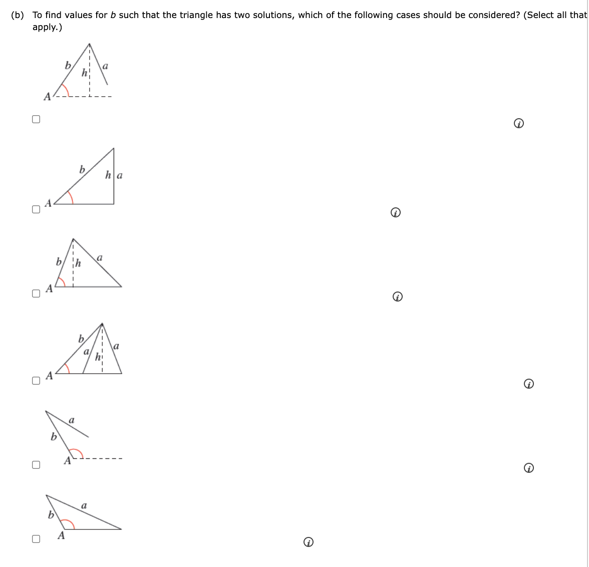 following. A = 460, a = 8 (a) To find values for