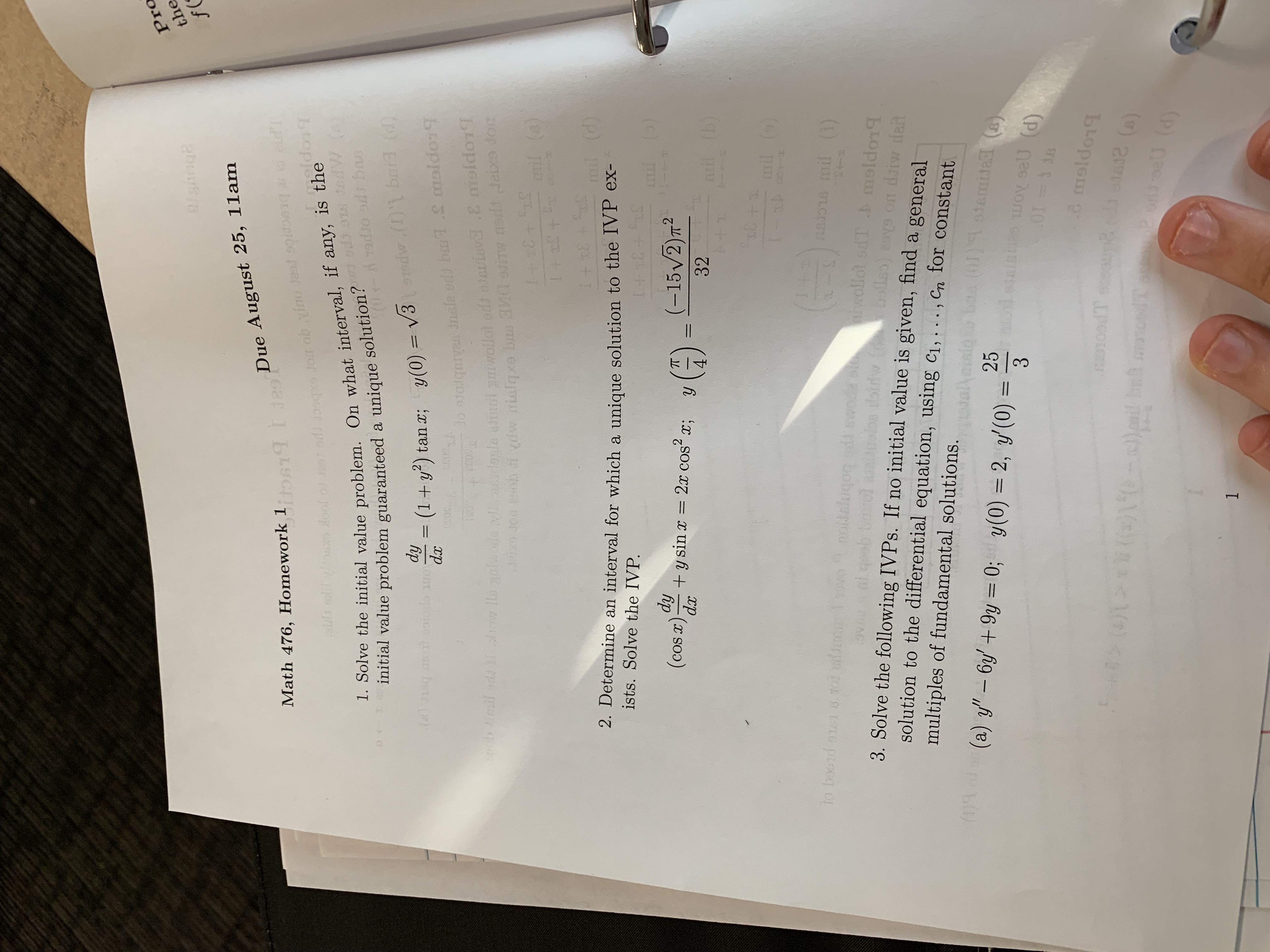 of your choice from part (a). Problem 2. Find the slant asymptote