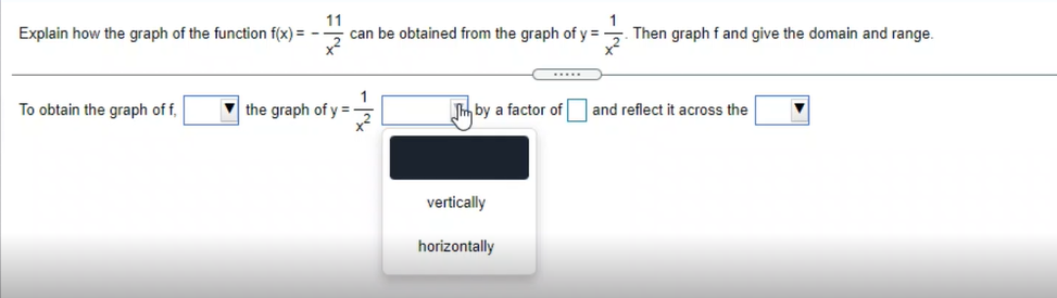 can be obtained from the graph of y = Then graph f