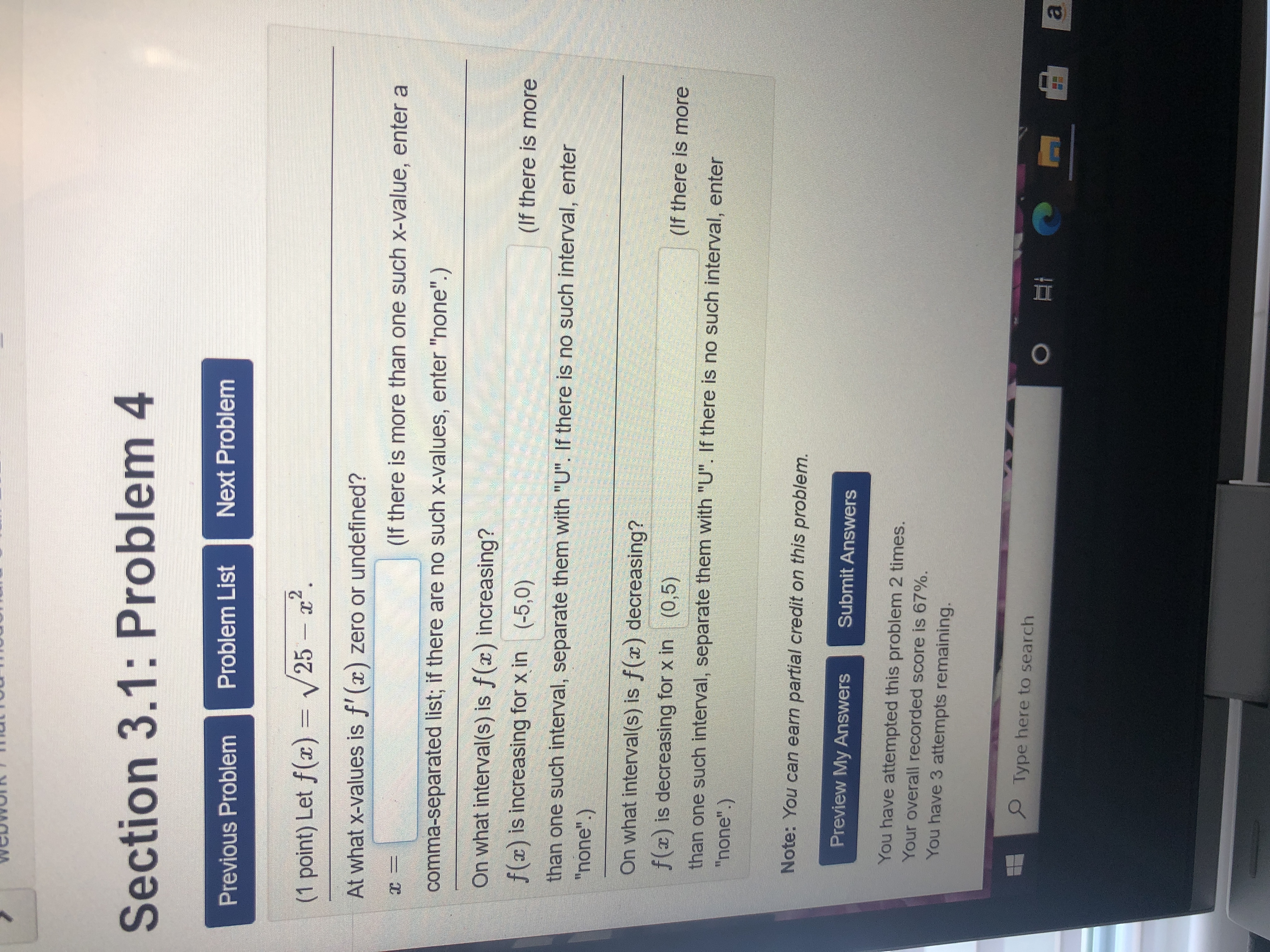  Section 3.1: Problem 4 Previous Problem Problem List Next Problem (1
