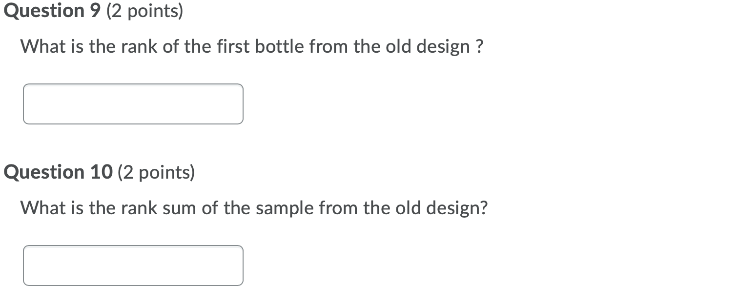 of the bursting strength of the two types of bottles differ. Bursting