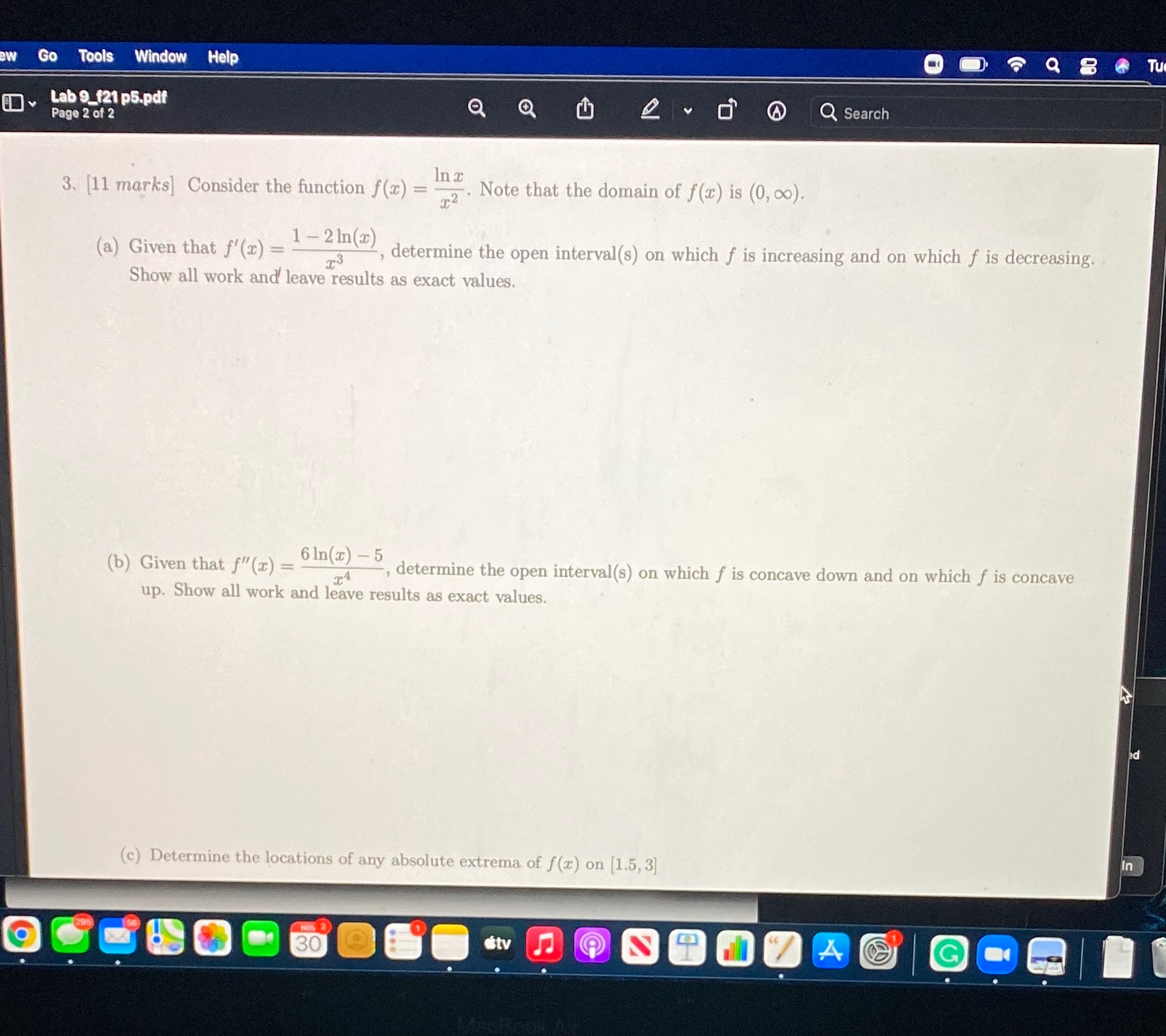 ew Go Tools Window Help Q 8 Tu Lab 9_f21 p5.pdf