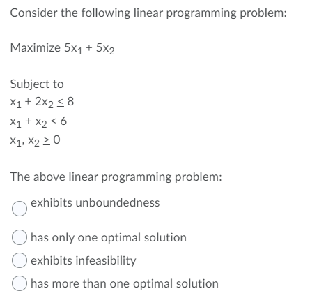  question is attached Consider the following linear programming problem: Maximize 5x1