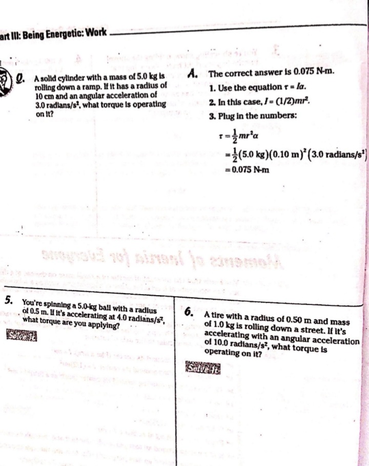 physics in several ways - in terms of angular speed and acceleration