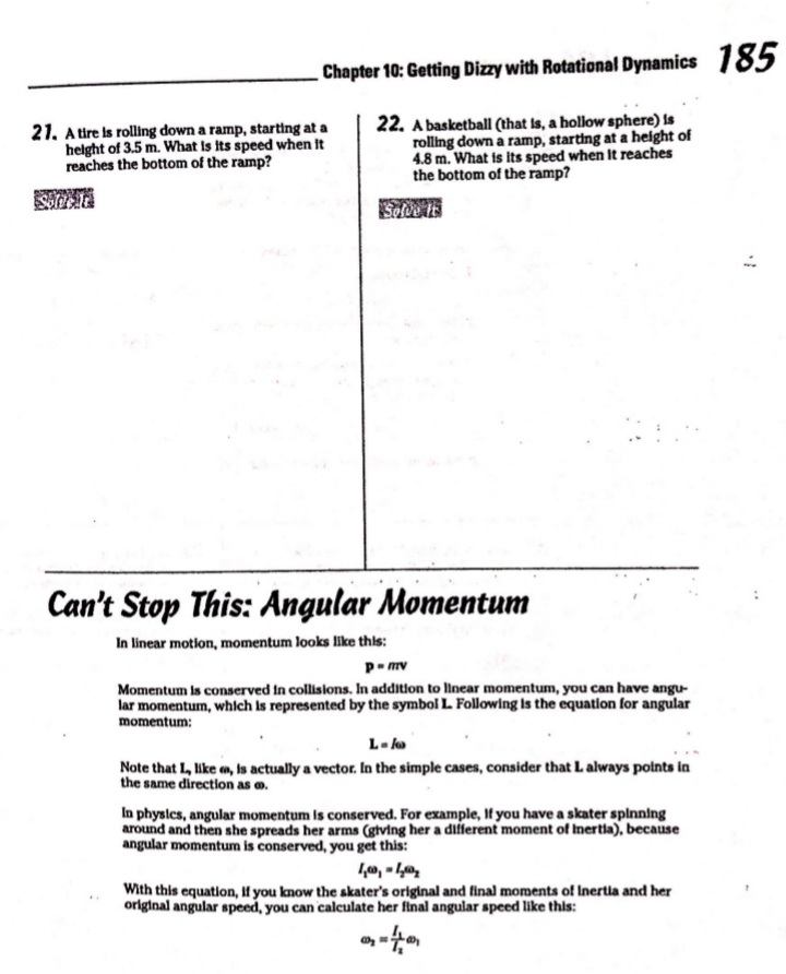 Inertia, I, and It represents the effort you need to get something