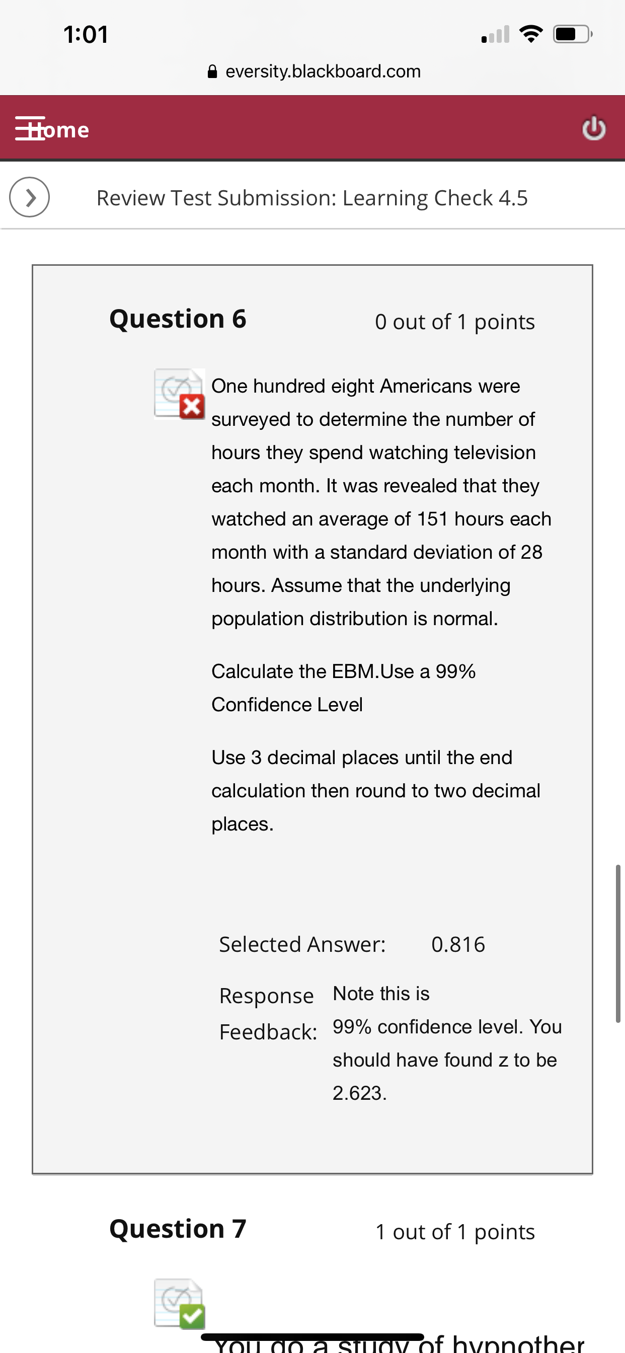 14 2 4 4 5 Round the mean, standard deviation and EBM