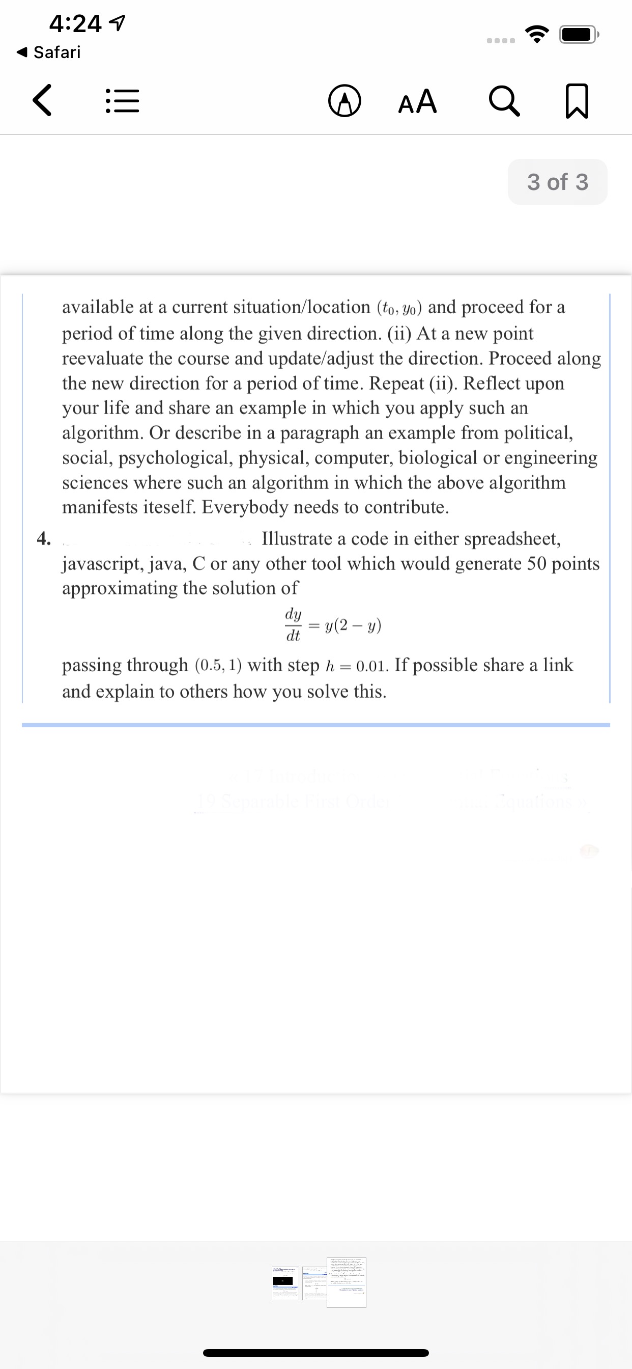 18 Wed Forum Grapher Calculus II: 18 Numeral Solutions of First Order