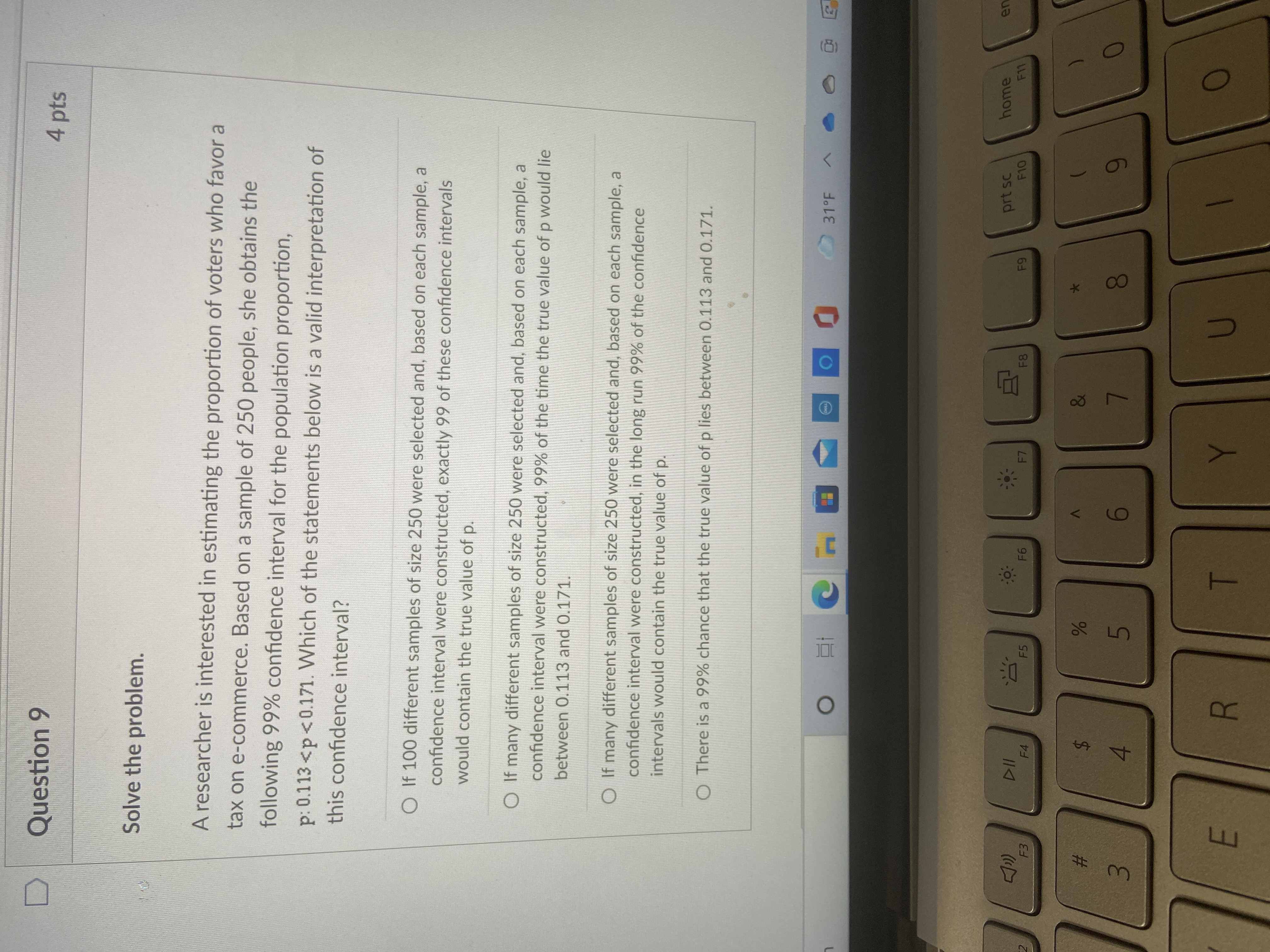 in ten thousand. There is not sufficient evidence to support the claim