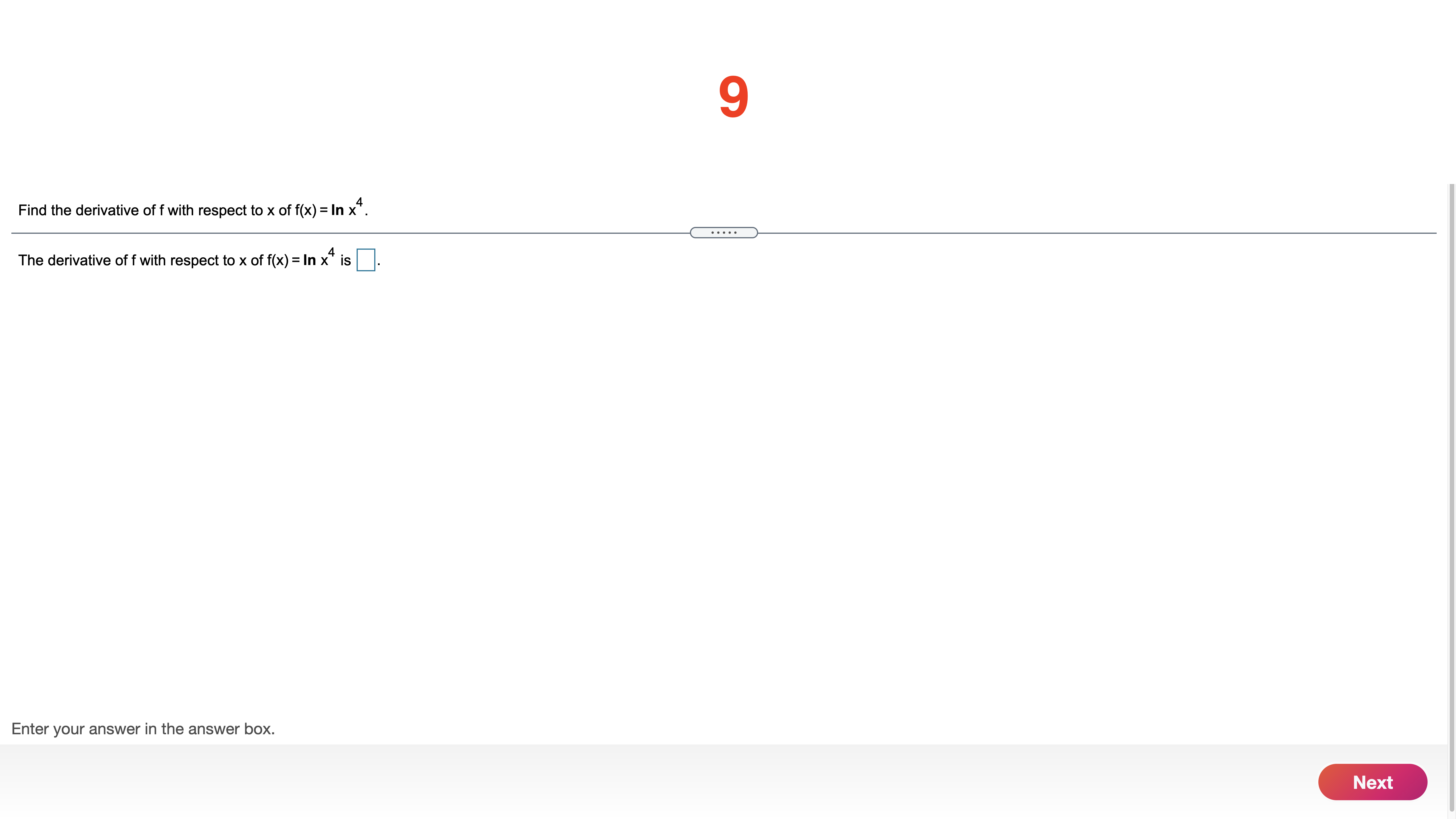 dy for y = (9x + 5)2. . . . . .