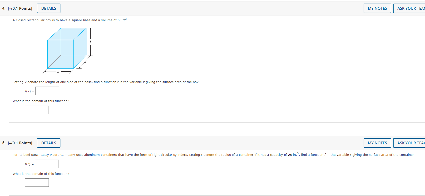  4. [-/0.1 Points] DETAILS MY NOTES ASK YOUR TEA A closed