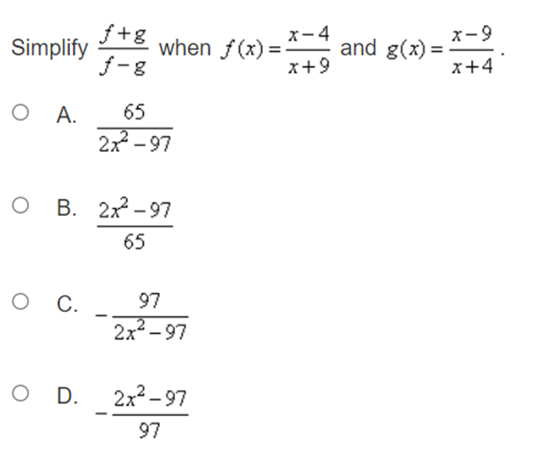 = 34/x -15....,+x 5 10 Use the graph to answer the question.