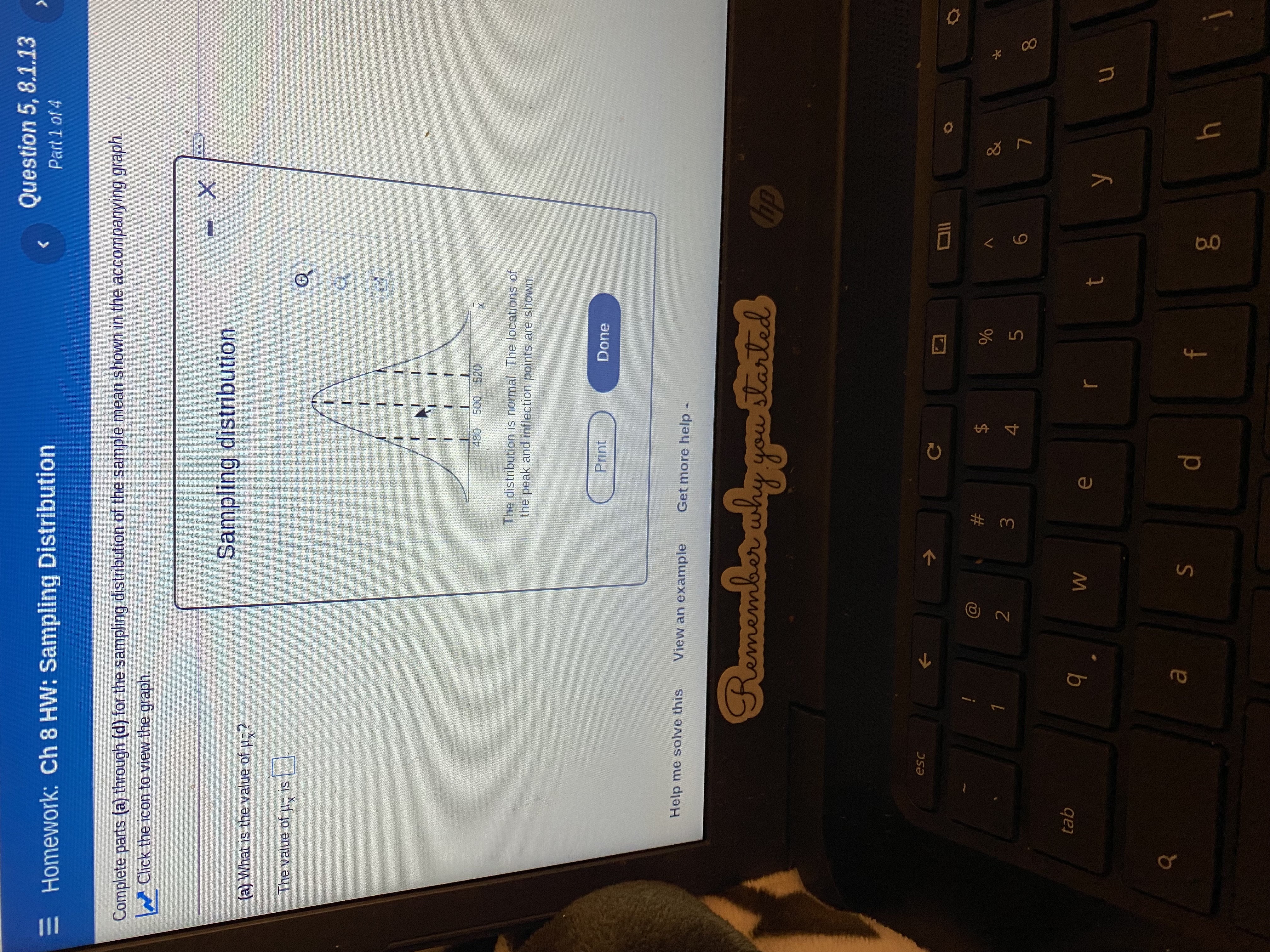 1 of 4 Complete parts (a) through (d) for the sampling distribution