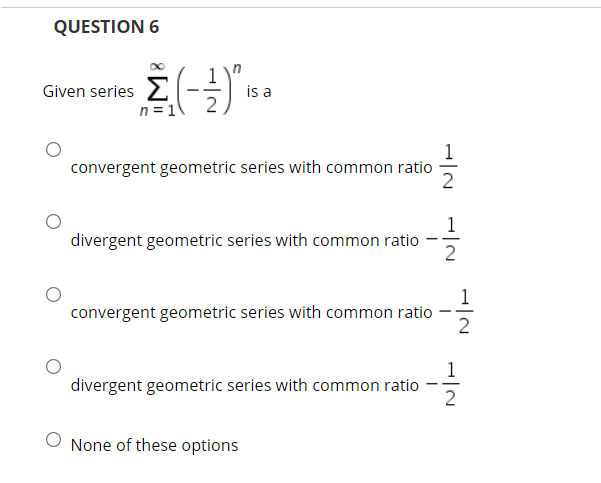 said to converge if lim an = L