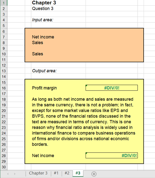 on the spreadsheet. A B C D E F 11 12 Chapter
