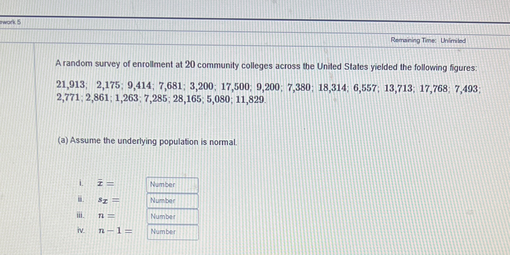Also construct a 97% confidence interval for the population mean enrollment