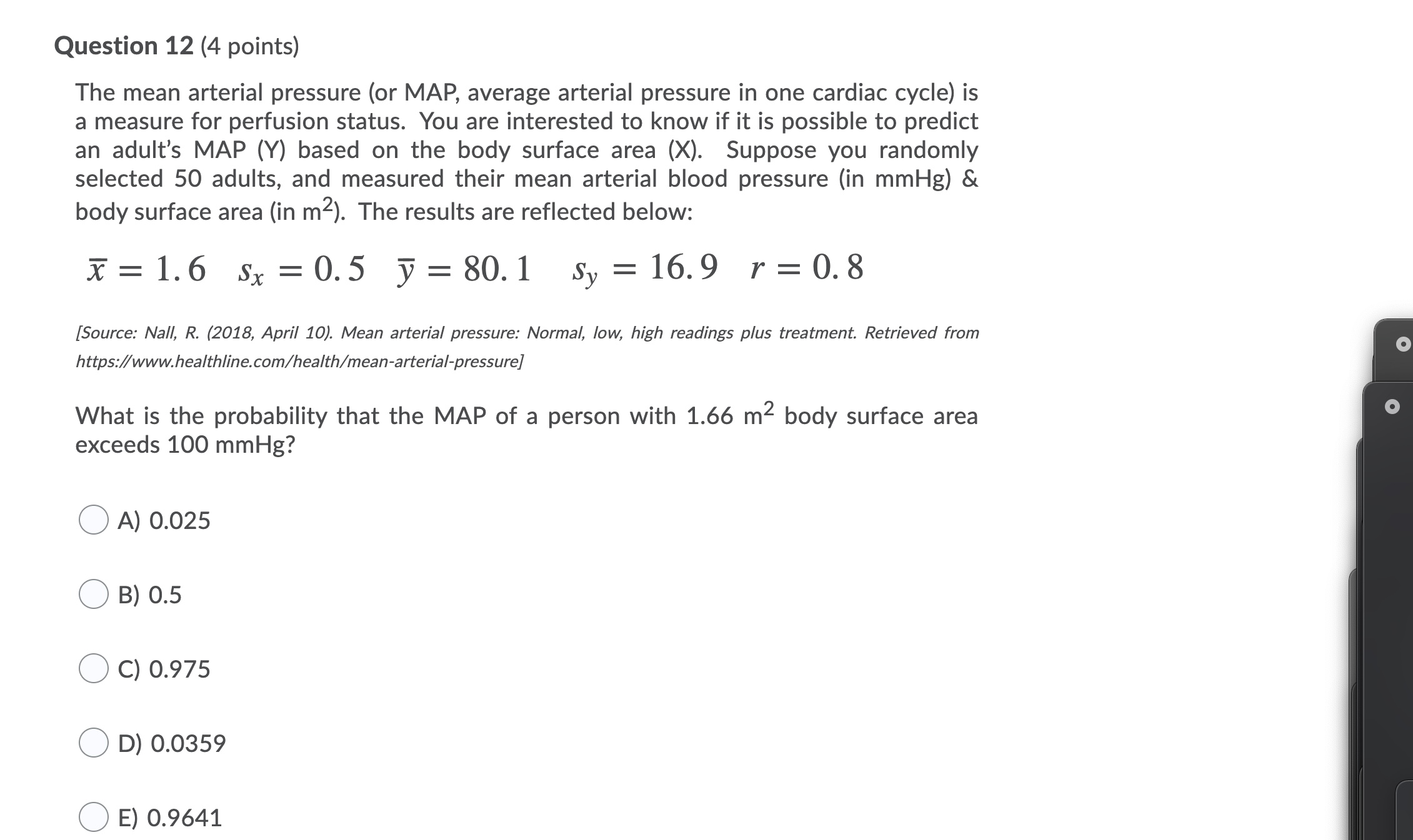 are normally distributed and that the correlation between the two variables is