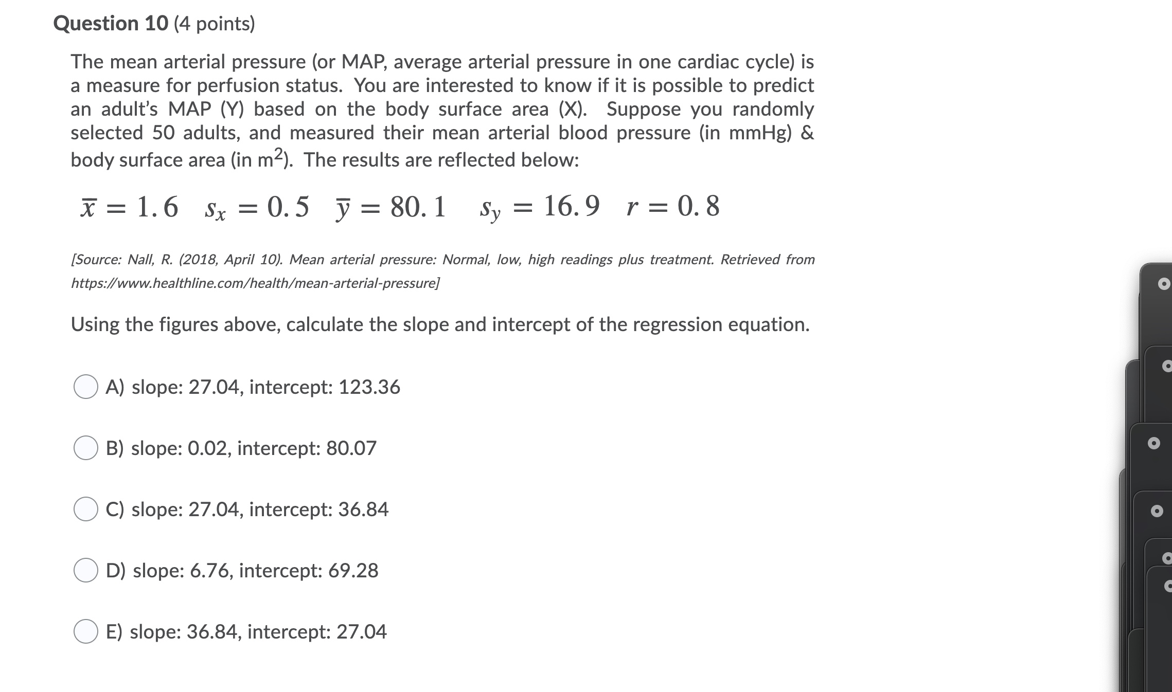 0.534. What would the exact percentile in LDL levels be for a