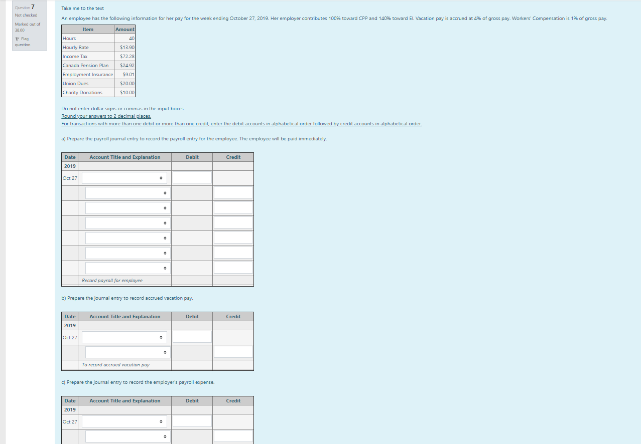 showed the following information relating to employees' salaries for the month of