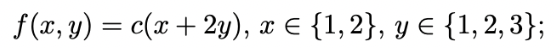 discrete random variables X and Y; (b) compute the marginal pmfs of