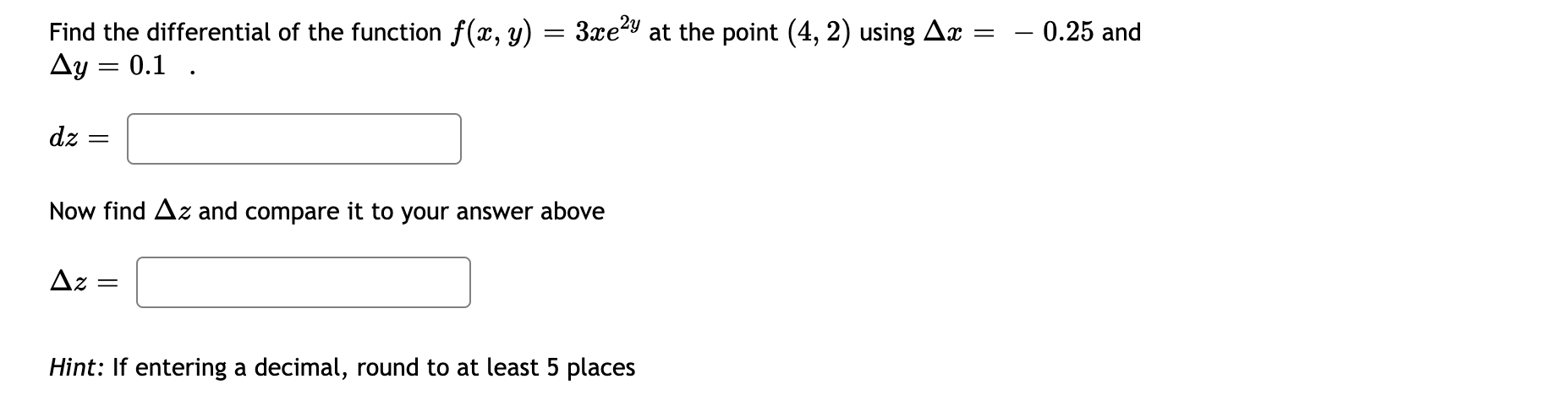 is differentiable. Use the book's definition of "error term" (@ link )