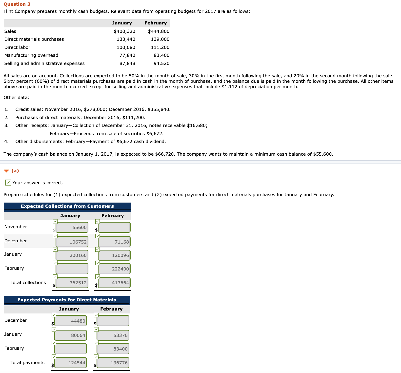 only need to answer those not filled in or incorrect. Question