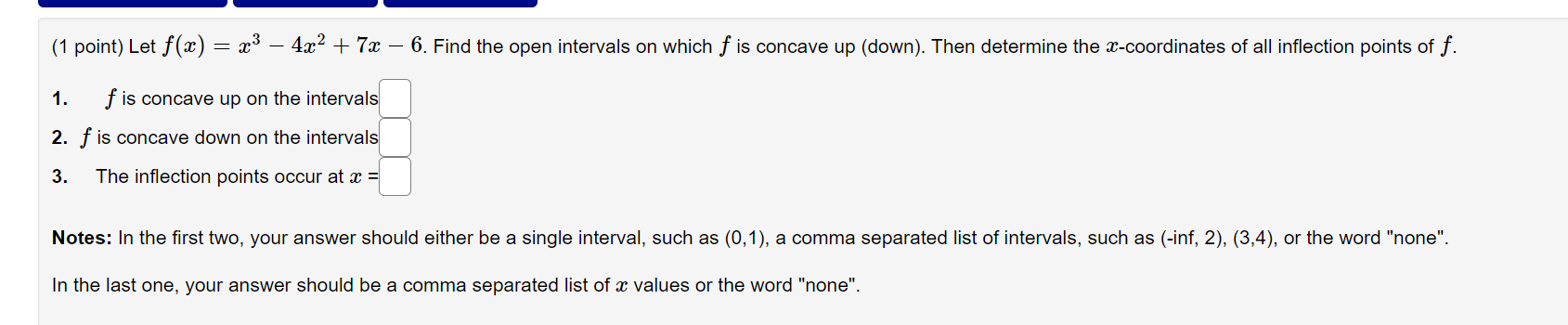 can earn partial n. Increasing Preview My Answers Decreasing You have attempted