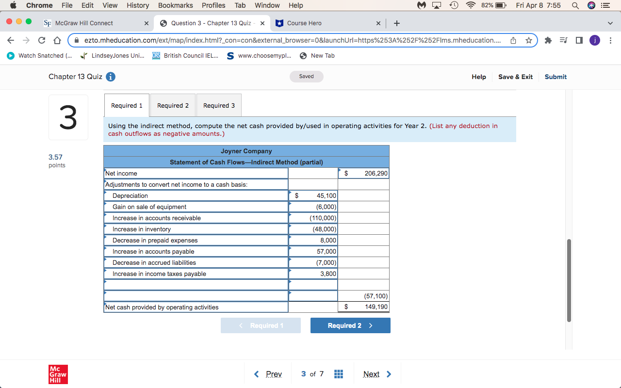 5 Question 3 - Chapter 13 Quiz - X Course Hero X