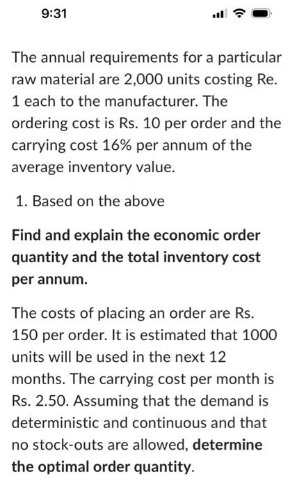  Please answer with detailed calculations , good formatting and explanations else