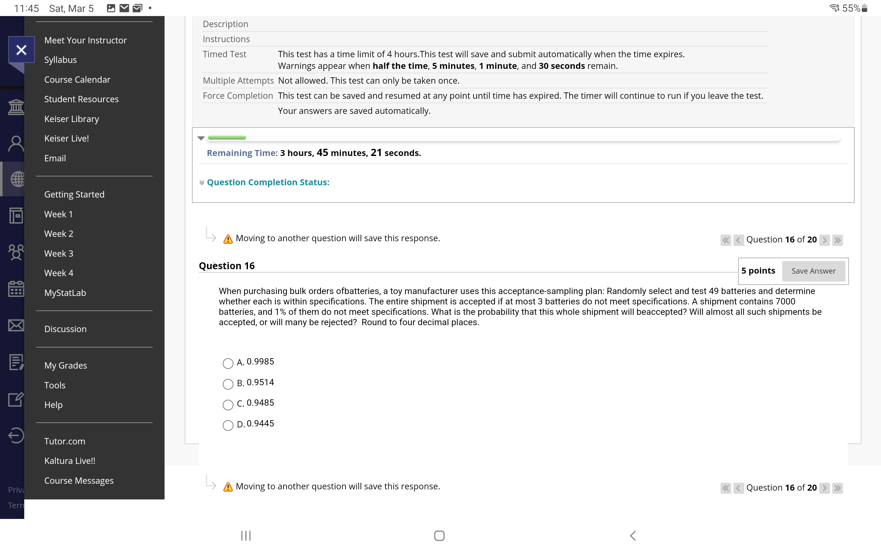 8 Week 2 > A Moving to another question will save this