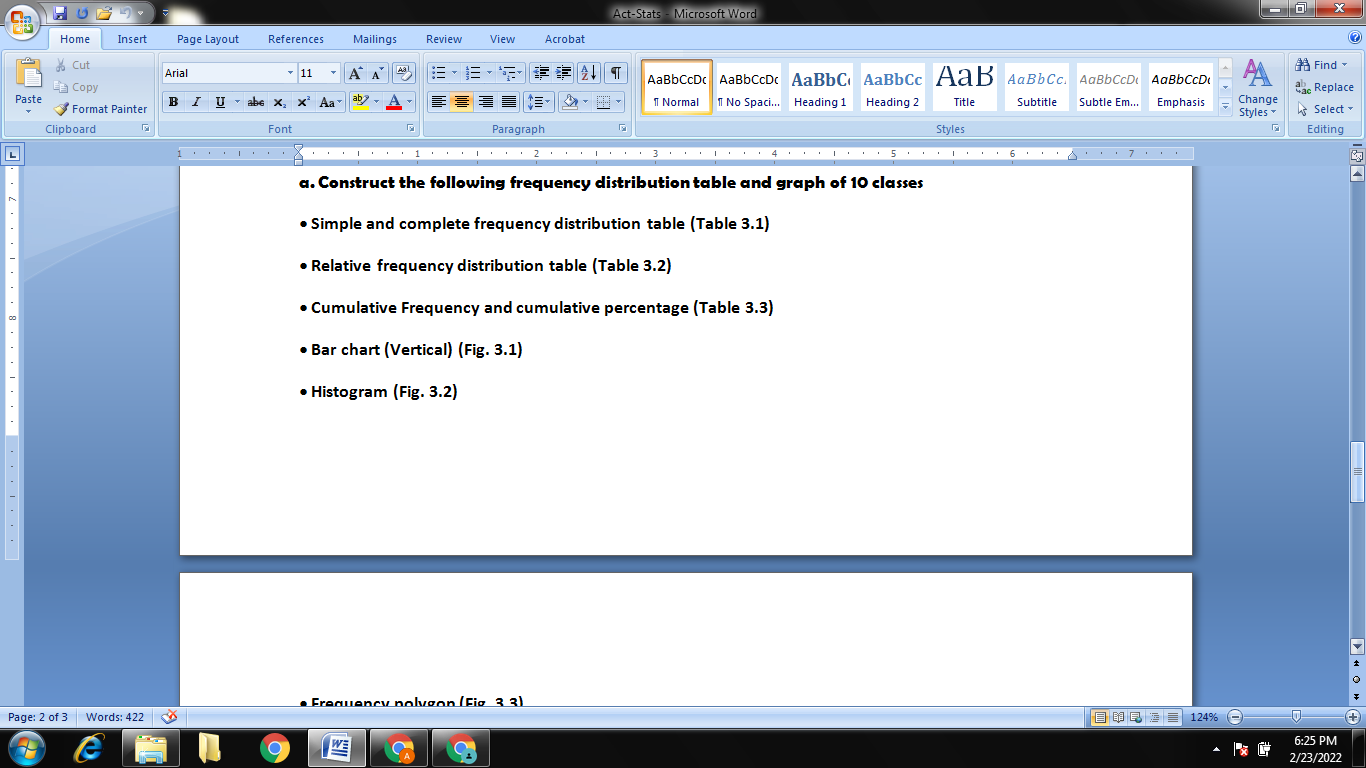 Mailings Review View Acrobat & Cut Arial 11 - A A 43