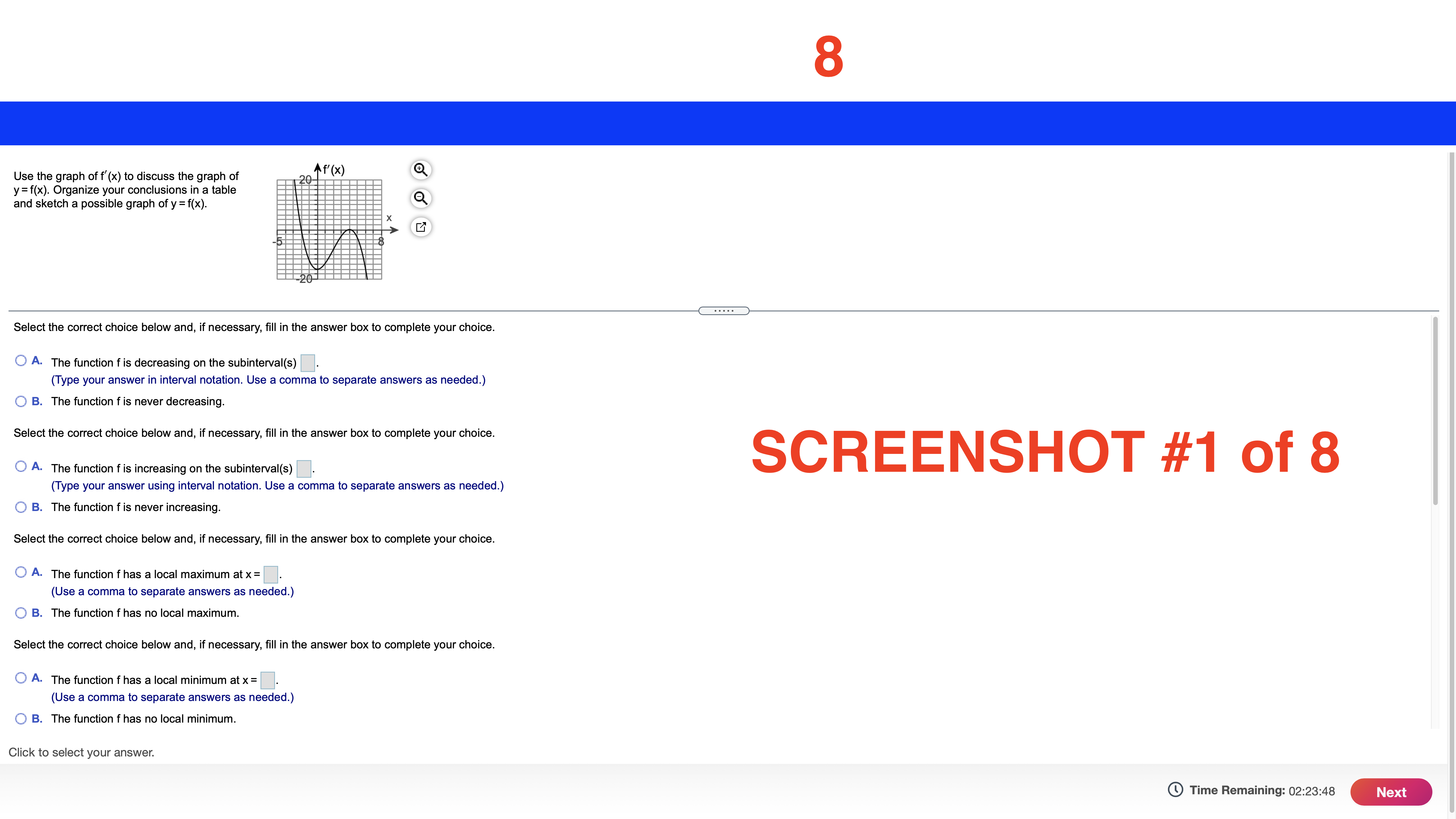 f. f( - 1) = 1, f(0) = 0, f(1) = -1;