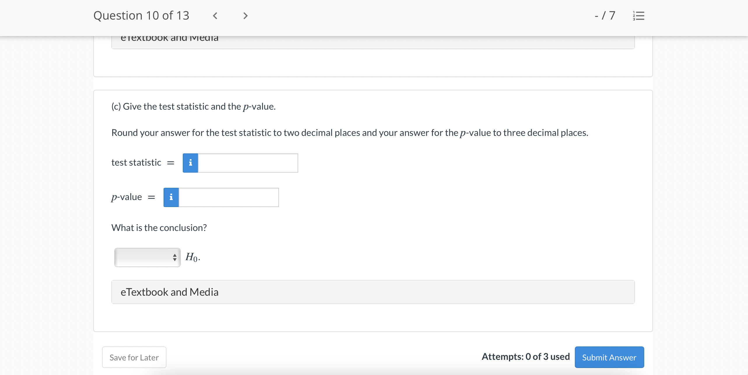 each group and the pooled proportion. Round your answers to three decimal