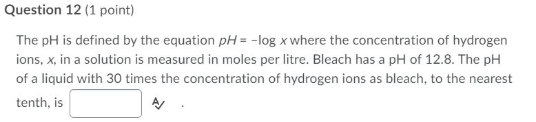 value in the table when x = 5. The missing value, to