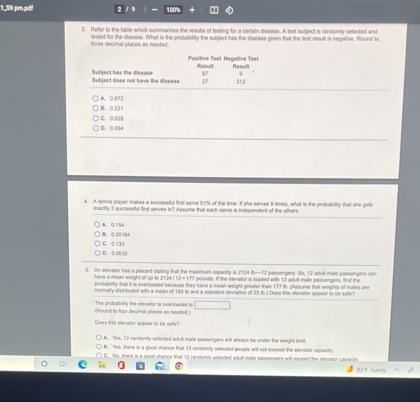 Please show work 1_59 pm.pdf 2 /9 |- 100% + 1