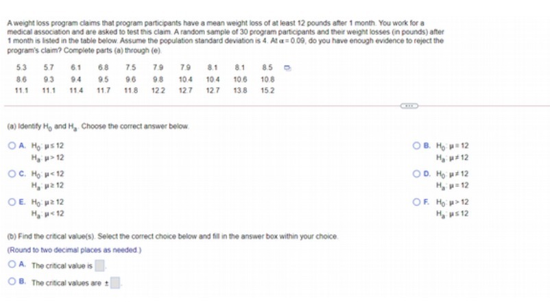 weight loss of at least 12 pounds after 1 month. You work