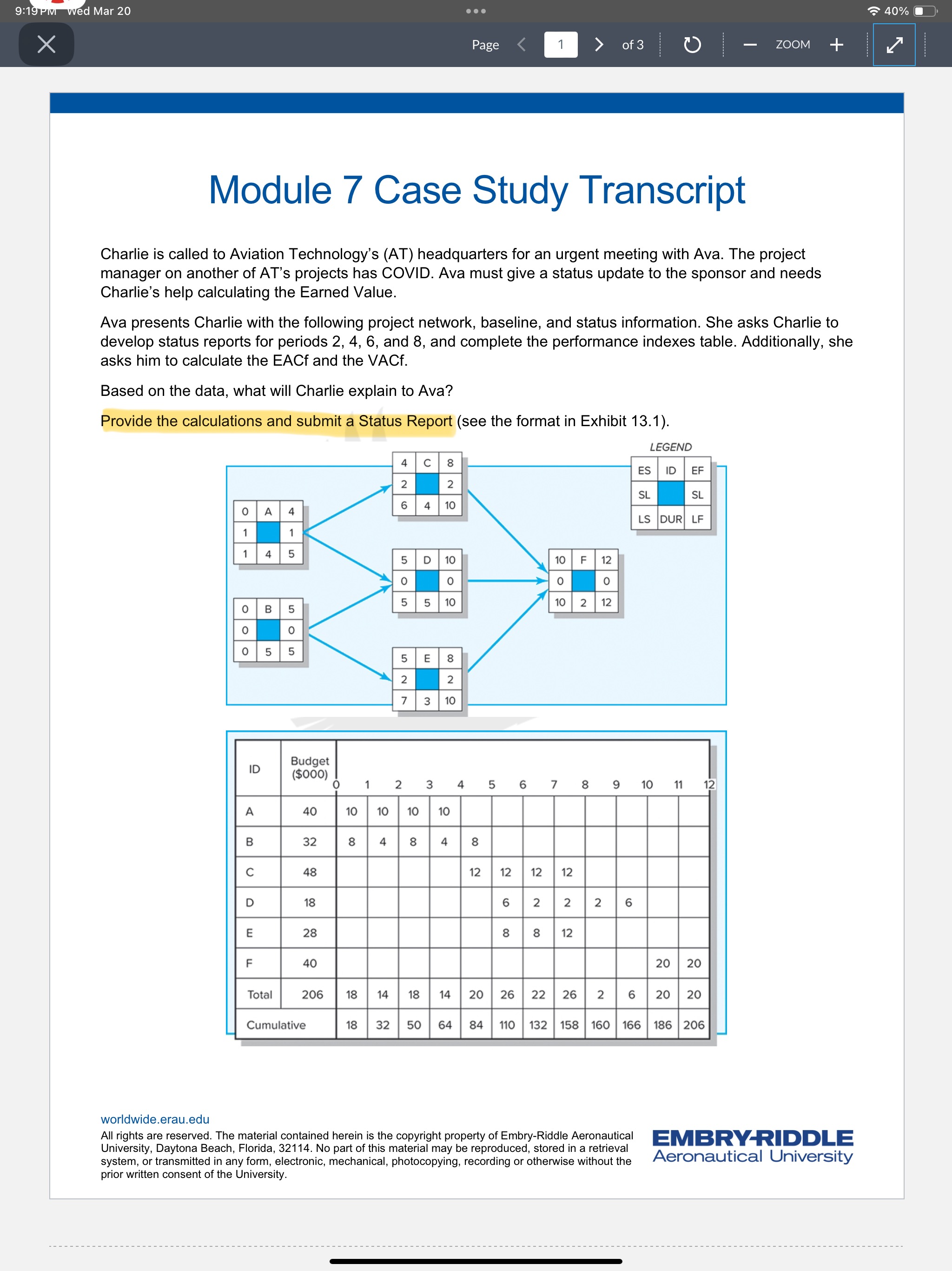  Wed Mar 20 Module 7 Case Study Transcript Charlie is called