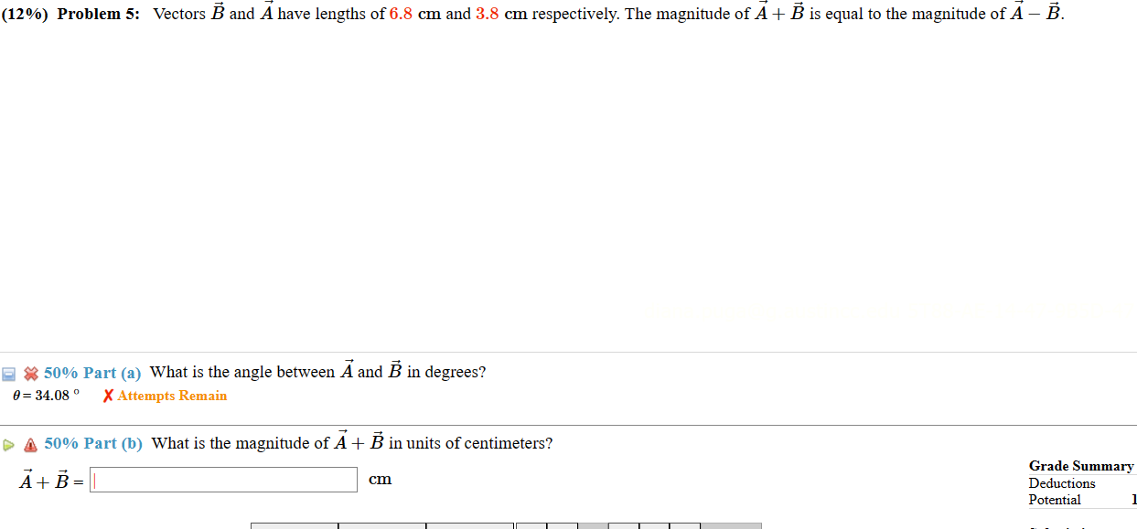 angles, in degrees, are 6A = 30.0, QB = 53.0, 9D =