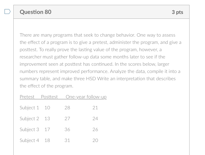 to change behavior. One way to assess the effect of a program