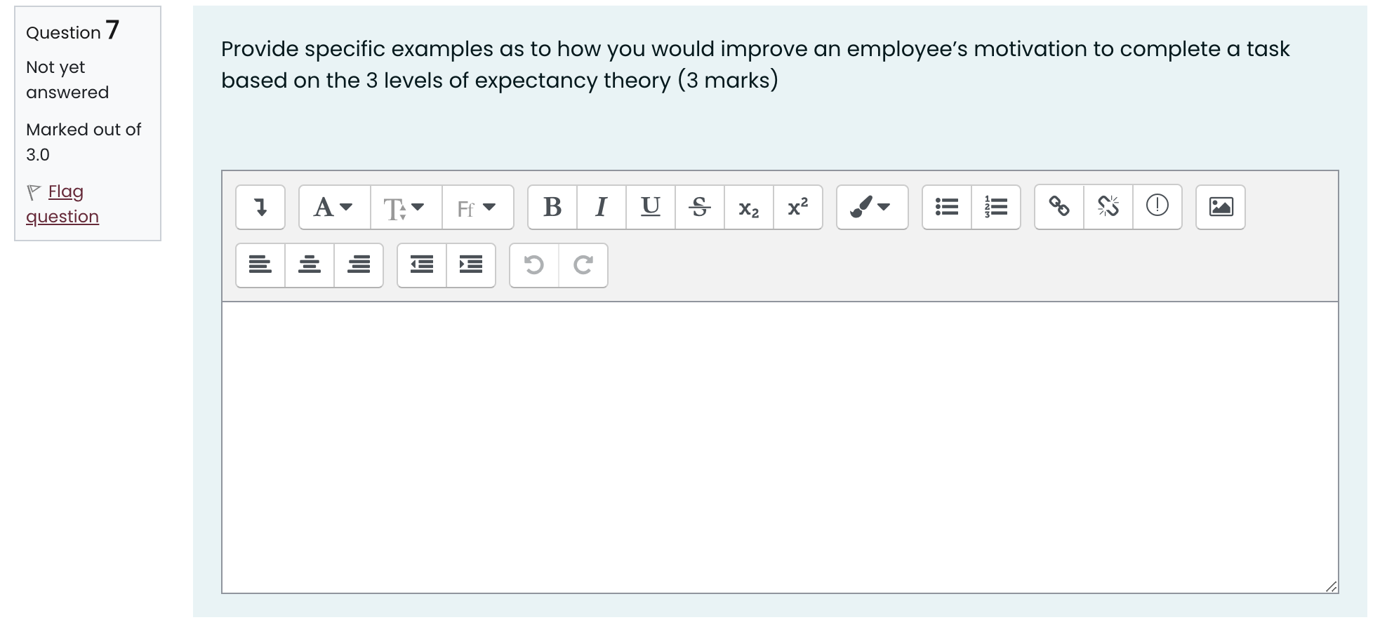 you would improve an employee's motivation to complete a task answered based