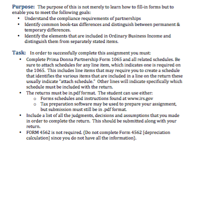 is attached. The Prima Donna Partnership {FEI 92-4?65432} was formed ten years