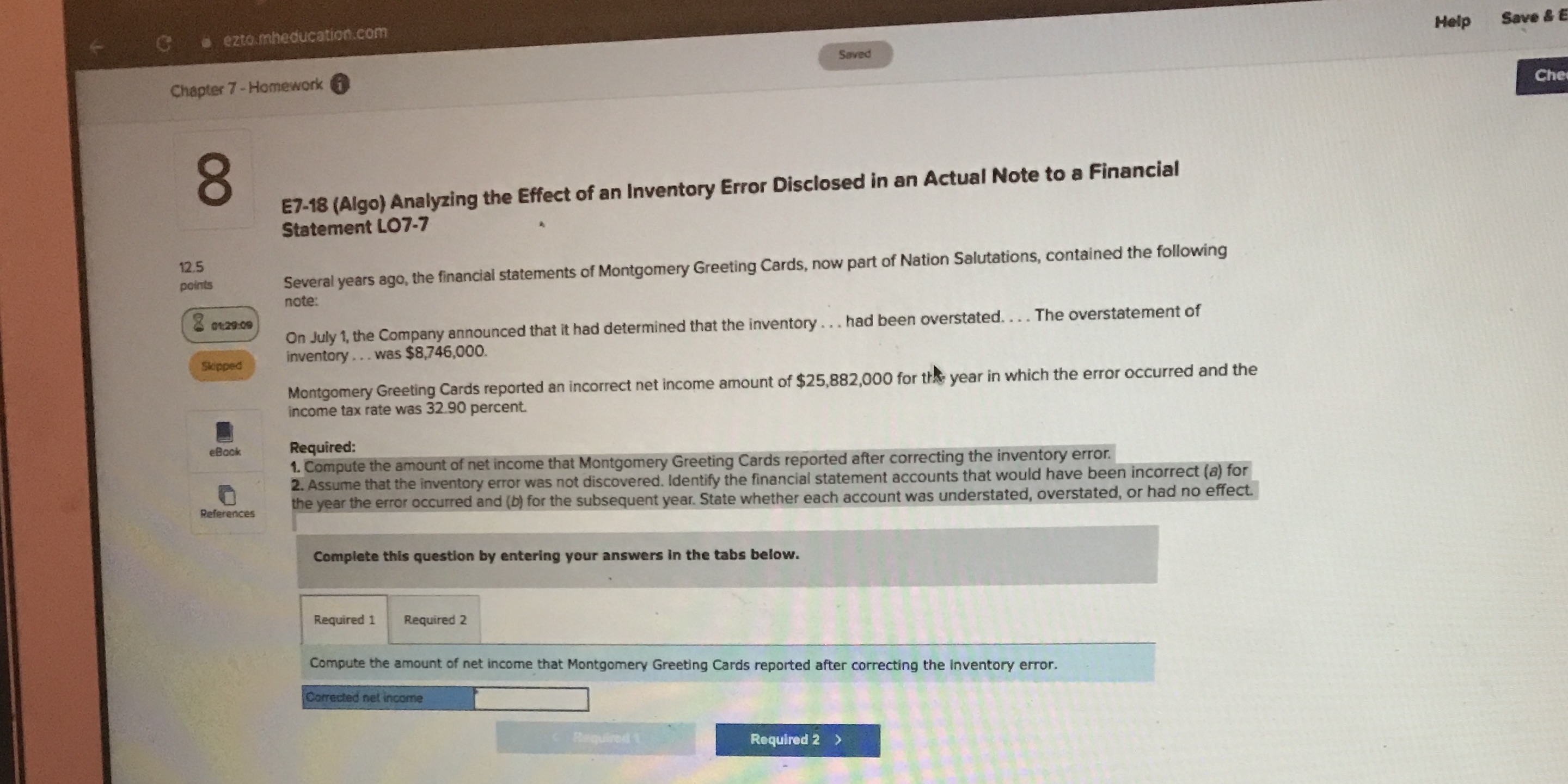 7 -Homework Che OO E7-18 (Algo) Analyzing the Effect of an Inventory