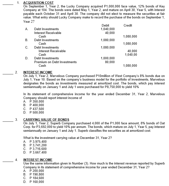 2, and mature on April 30, Year 5, with interest payable each